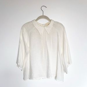 Small Like-New The Korner Off-White Flowy Blouse